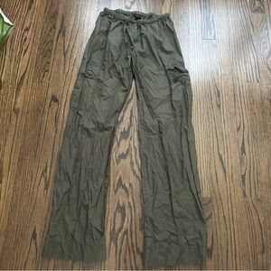 green parachute/cargo pants